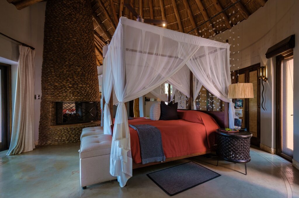 A luxury safari lodge in the Kenya